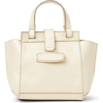 Bruno Magli Eva Leather Satchel in Cream at Nordstrom Rack