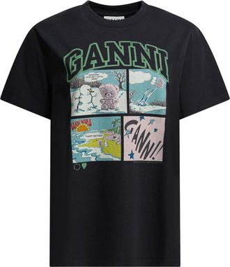 Ganni Bear Comic Teddy T-Shirt
