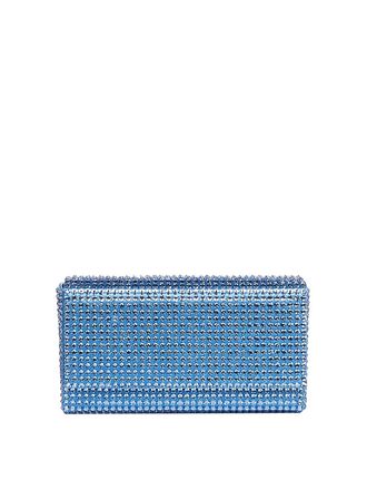 Amina Muaddi Clutch with rhinestone