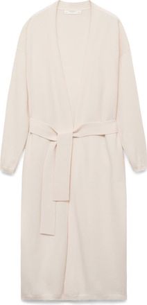 Mango Cashmere Long Cardigan in Off White at Nordstrom, Size Medium