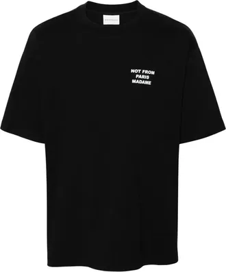 Dr&ocirc;le de Monsieur Heren, Tops, Zwart, Maat: XL Katoen