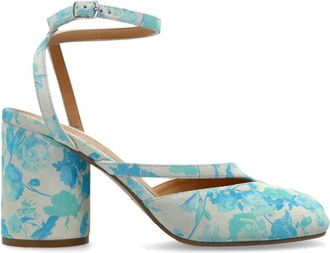 Maison Margiela Tabi Cut-Out Schoenen met Hak - Dames - Pumps - Blauw - 39 EU - Leer - Schoenen