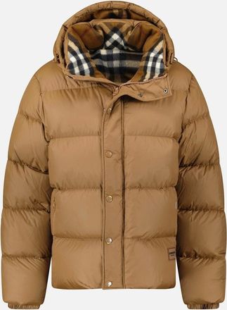 Burberry Mens Burberry Halsby Puffer Down Jacket Brown - Size: 44/Regular
