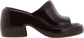Ferragamo Deva Chunky Rubber Slides, Size 10