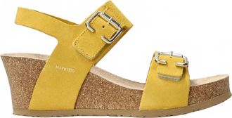 Mephisto Womens Lissandra Wedge Sandals In Yellow