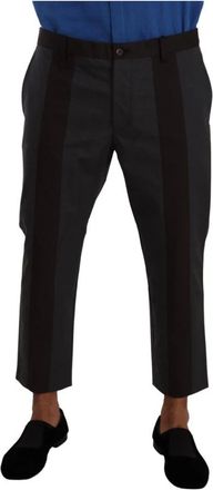 Dolce & Gabbana Cropped Broeken - Heren - Vrijetijds broeken - Grijs - M - Broeken