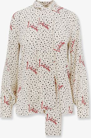 Valentino Camicia In Crepe De Chine Bollicine Plusdepois - VALENTINO - gender_Woman