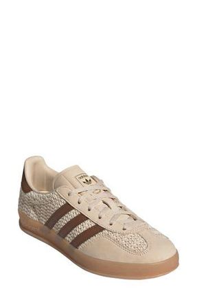 adidas Gazelle Indoor Sneaker in Sand Strata/Brown/Gum at Nordstrom Rack, Size 7.5