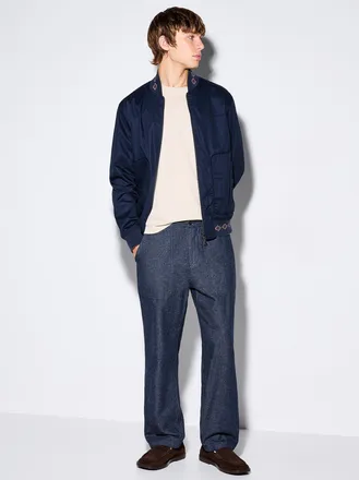 Scotch & Soda Mens Harper indigo twill pant Relaxed tapered fit