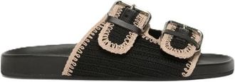 Max Mara Wkabonito Sandal - Dames - Sandalen - Zwart - 36 EU - Leer - Schoenen
