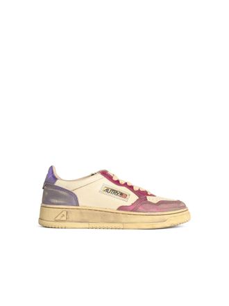 Autry Supervintage Low Fuchsia Lear Sneakers