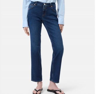 Closed Junna Straight Lowrise Jeans In Blue