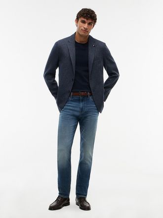 Tommy Hilfiger Mens THFlex Knit Denim Slim Jean - Dark Medium Wash - 28W x 30L