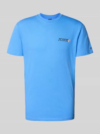 Tommy Jeans Regular Fit T-Shirt aus reiner Baumwolle in Hellblau, Gr&ouml;&szlig;e XXL