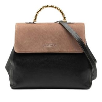 Loewe Pre-owned Satchel - Dames - Vintage Handtas - Veelkleurig - ONE Size - Leer - Vintage