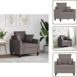 vidaXL Design moderno - vidaXL Poltrona Tortora 60 cm in Tessuto - Poltrona da salotto