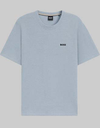 HUGO BOSS Mens BOSS Waffle T-Shirt, Open Blue - Size: 38