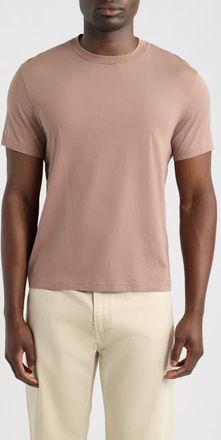 Frame Denim Short Sleeve Light Cotton Tee in Warm Mauve at Nordstrom, Size X-Large