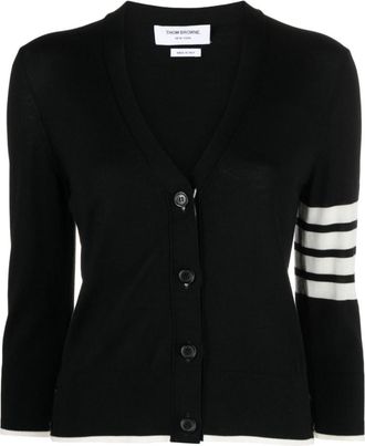 Thom Browne Black Wool Cardigan