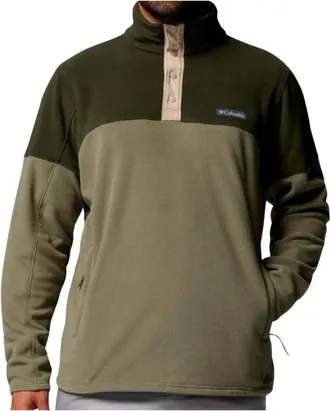 Columbia Basin Trail II Half Snap Fleece - Heren - Sport - Groen - Maat: L Fleece