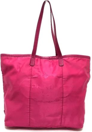 Prada Pre-owned Tote Bags, female, Pink, Size: ONE SIZE Pre-owned Leather shoulder-bags