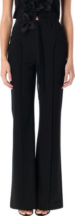 Rotate Womens High Waisted Pant - Black Recycled Material - Size EU 36 (Womens)