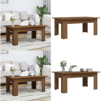 vidaXL Tavolino Salotto Rovere Marrone 100x60x42 cm Legno Multistrato - Tavolino in legno - Tavolino in legno multistrato