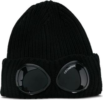 C.P. Company Gebreide muts - Heren - Hoeden - Zwart - ONE Size - Wol - Accessoires