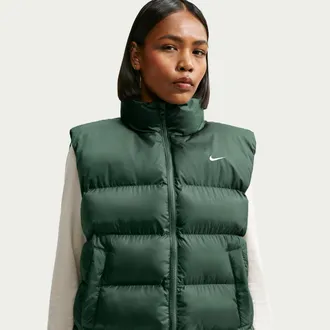 Nike Womens Nike Sportswear Therma-FIT Vest in Green | IF5929-303