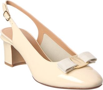 Ferragamo Ferragamo Vara Bow Patent Slingback Pump