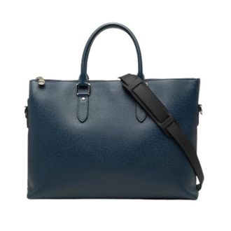 Louis Vuitton Pre-owned Anton Soft Briefcase - Heren - Vintage Handtas - Blauw - ONE Size - Leer - Vintage