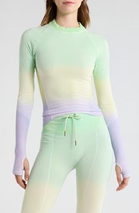 Free People FP Movement Take Flight Layer Top in Green Faded Neon Combo at Nordstrom Rack, Size X-Small/small