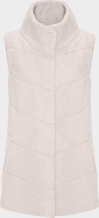 Gorski Reversible Textured Lamb Shearling Vest