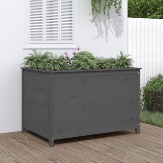 vidaXL Vidaxl - Arriate Elevado De Jard&iacute;n Madera De Pino Gris 119,5x82,5x78 Cm