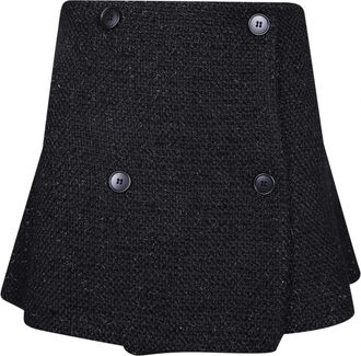 Blanca Vita Gunkan 0472 Onice - Dames - Korte rokken - Zwart - M - Rokken