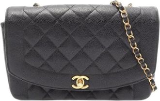Chanel Pre-owned Vintage Schoudertas - Dames - Vintage Schoudertas - Zwart - ONE Size - Leer - Vintage