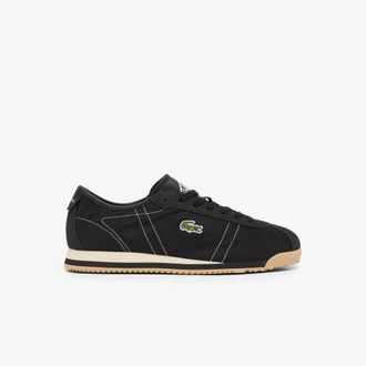 Lacoste Heren Lacoste Club-Low Leren Trainers in Zwart