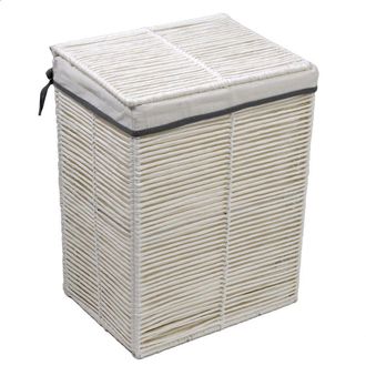 Vacchetti Vacchetti - Cesta De Papel Plegable Rectangular Blanca Hilary Cm30x40h55