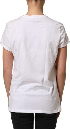 Scervino Street Crew Neck Short Sleeves Embellished Womens T-shirt (Pre-Owned)