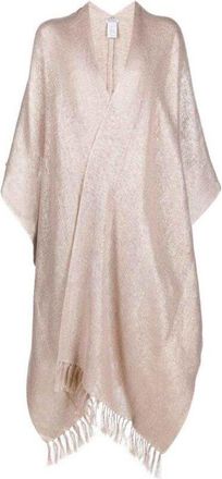 Brunello Cucinelli Womens Blush Beige Linen Blend Scarf