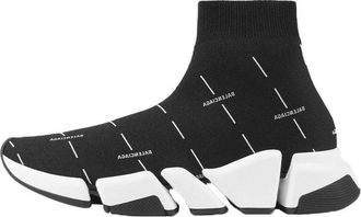 Balenciaga (WMNS) Balenciaga Speed 2.0 Sneakers Black/White 645420W2DBT1090