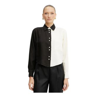 Forte_Forte Overhemden, Dames, Veelkleurig, L, Linnen, My Shirt
