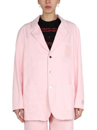 Raf Simons Relaxed Oversized Jacket With Notched Lapels