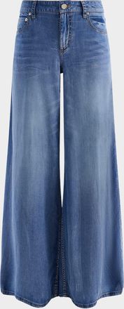Alice & Olivia Sidney Ultra Wide-Leg Jeans