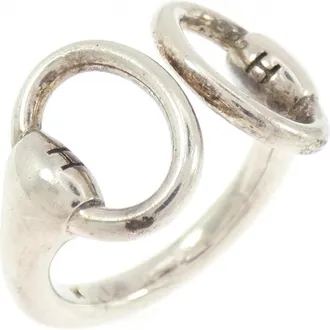 Herm&egrave;s Silver Silver 925 Band Ring (Pre-Owned)