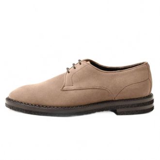 Scarpe di Bianco Mens Soverato Suede Blucher Shoe In Anitlope