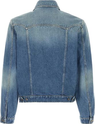 Versace Mens Denim Jacket 1d800mediumblue Cotton