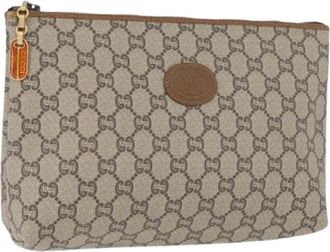 Gucci Pre-owned Clutches, female, Beige, Size: ONE SIZE Pre-owned Vintage Clutch
