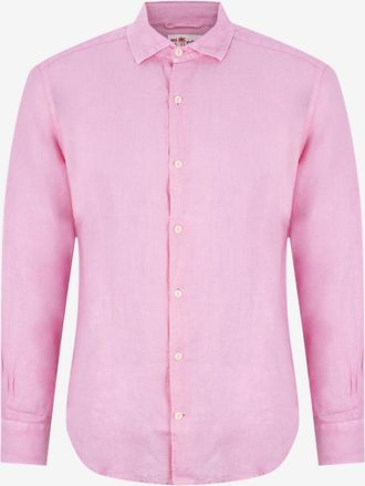 MC2 Saint Barth Langärmeliges Hemd aus Leinen Pamplona