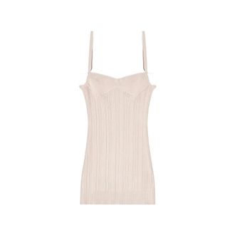 Diesel Short Dresses, female, Beige, Size: S M-zandra Maglia a coste